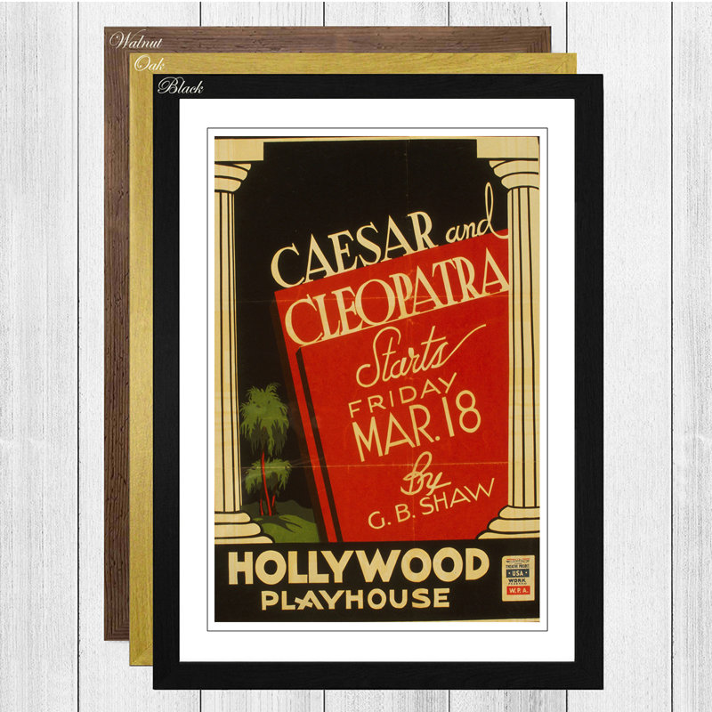 Single Picture Frame Print, Black