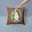 Coussin intérieur/extérieur carré moderne dog