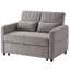 2 Seater Convertible Linen Sofa Bed-1172008658