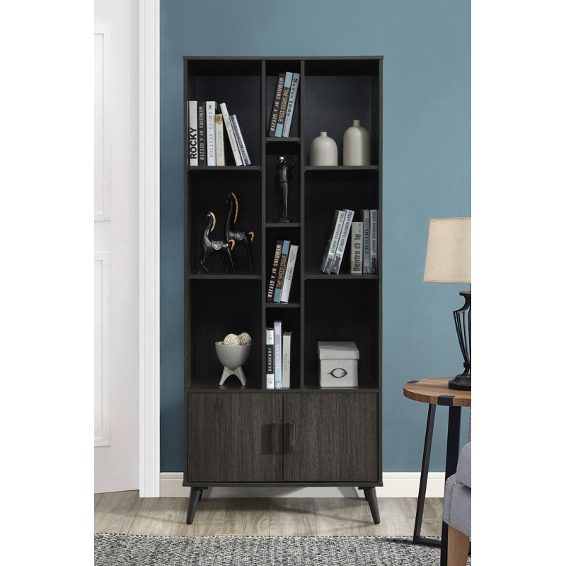 Arto Storage Bookcase, Dark Espresso