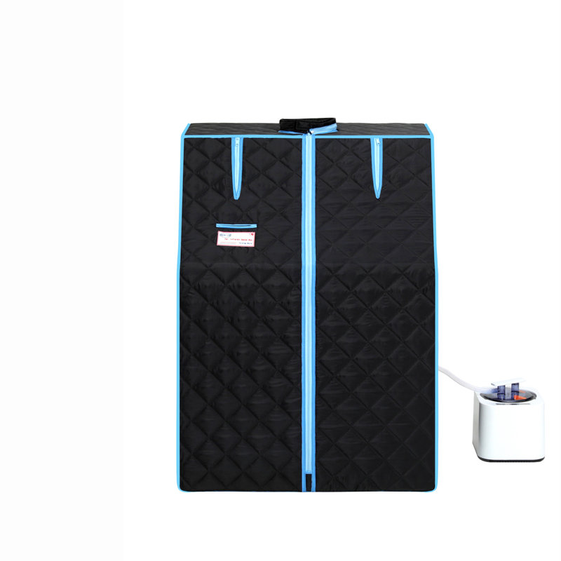 Portable Half Body Black Steam Sauna Tent For Personal Relaxation, Detox And Therapy At Home.PVC Pipe Connector Easy To Install.Fast Heating With FCC Certification