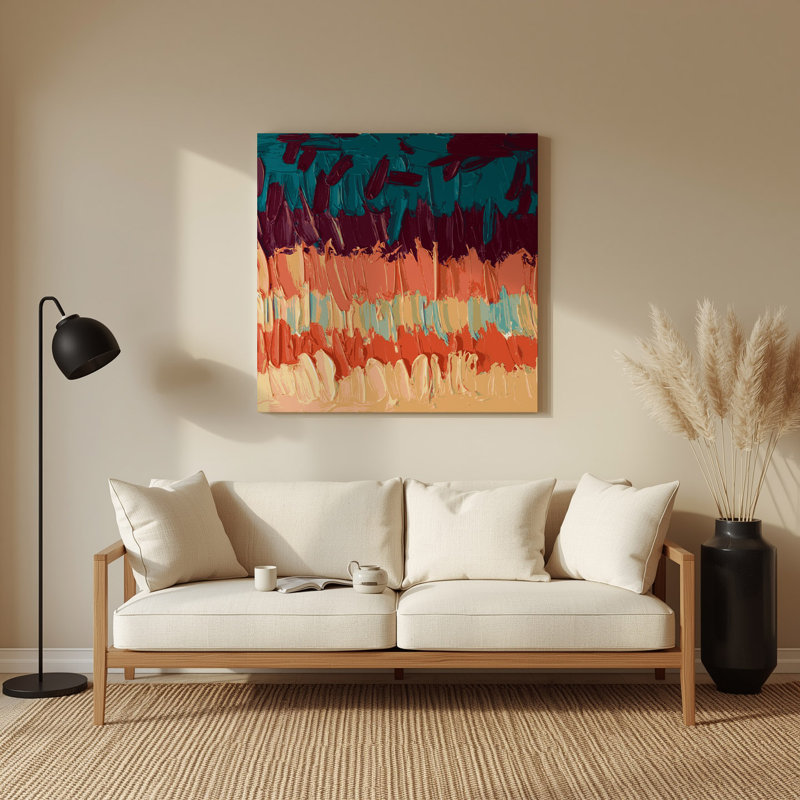 Art mural en métal Neo Expressionism 65, H 192 po x l 192 po x P 0,05 po