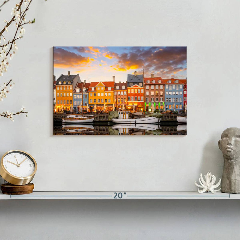 Nicci Illuminated Nyhavn Canal, 8" H x 12" W