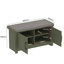 Limestone Entryway Shoe Bench And 3Ft Storage Cabinet Set   -128836397