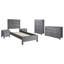 Ensemble de chambre à coucher configurable 4 pièces Montauk