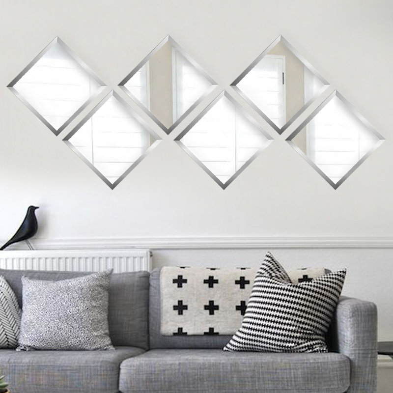 Mummert Flat Wall Mirror, Silver