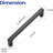 30 Pack Solid  Kitchen Square Cabinet Handles Matte Black Pulls Drawer Pulls Kitchen Cabinet Hardware Handles