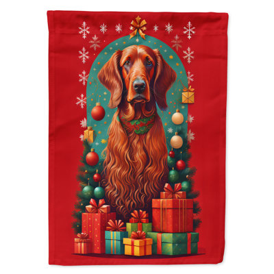 Double Sided 40'' H x 28'' W Polyester Christmas House Flag
