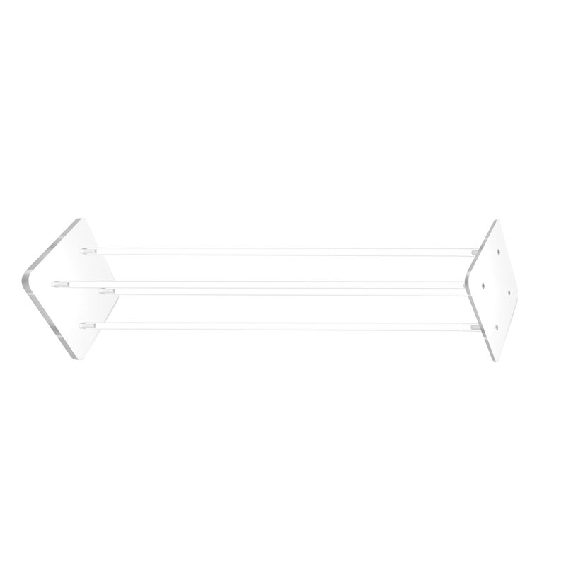 1" Rods Clear Riser Acrylic Transparent Plexiglass Pedestal Table Display Podium, 36" H x 6" W x 6"D
