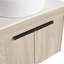 Meuble-lavabo flottant de conception moderne avec lavabo d'art en céramique-718125390