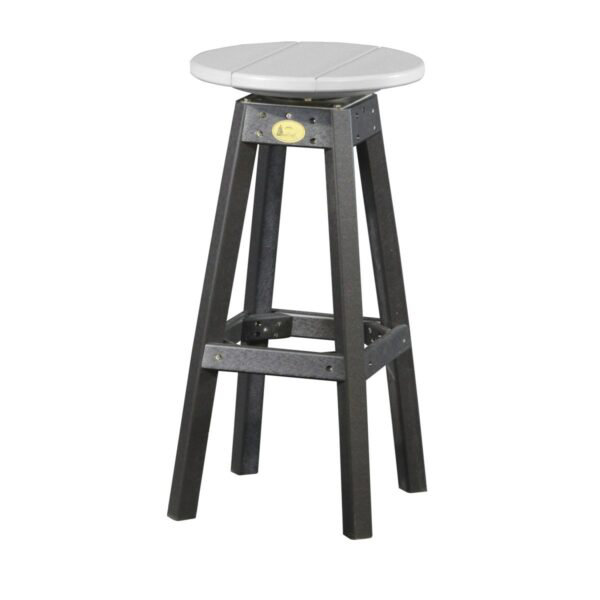 Tabouret de bar de patio 29,75 po Alsfeld, Gris tourterelle, Ardoise