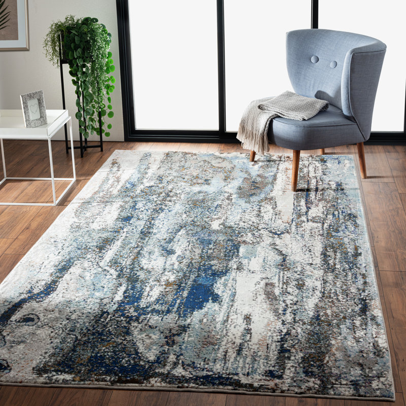 Abstract Indoor Rug, Rectangle 5'3" x 7'6"