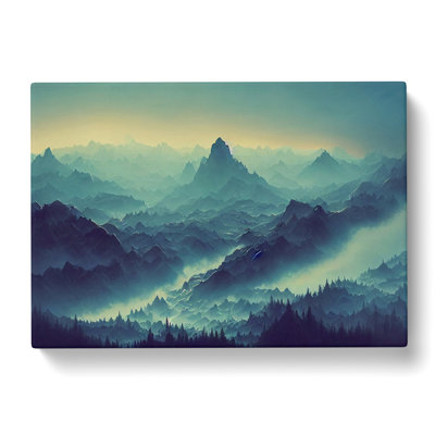 Sumptuous Mountain Sunrise - Wrapped Canvas