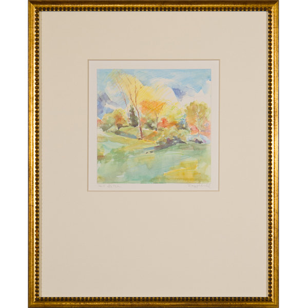 Croquis de la colline - peinture encadrée
