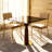 33.5'' Sintered Stone Solid Wood Square Dining Table-2006281429