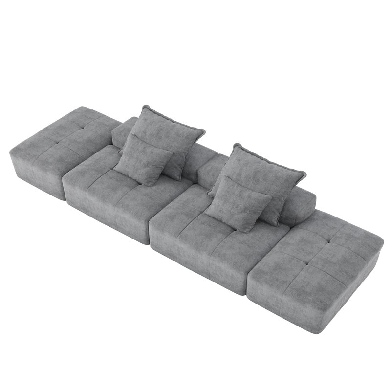 Canapé modulaire surdimensionné Modern, Gris