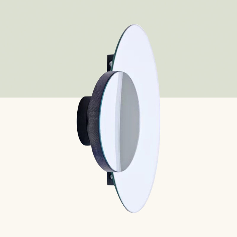 Mendocino Round Mirror, Dark Oak