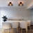 1-Light 11.81" Industrial Metal Dimmable Flush Mount