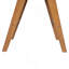 Tabouret de bar à dossier en plastique de 27 po de hauteur - siège en tissu rembourré de mousse et structure en bois d'hévéa durable-118019708
