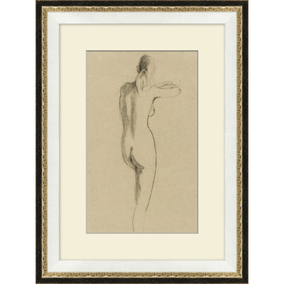 Charcoal Nude 1 Framed Print