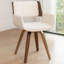 Hitney Faux Leather Swivel Dining Armchairs-1502218828