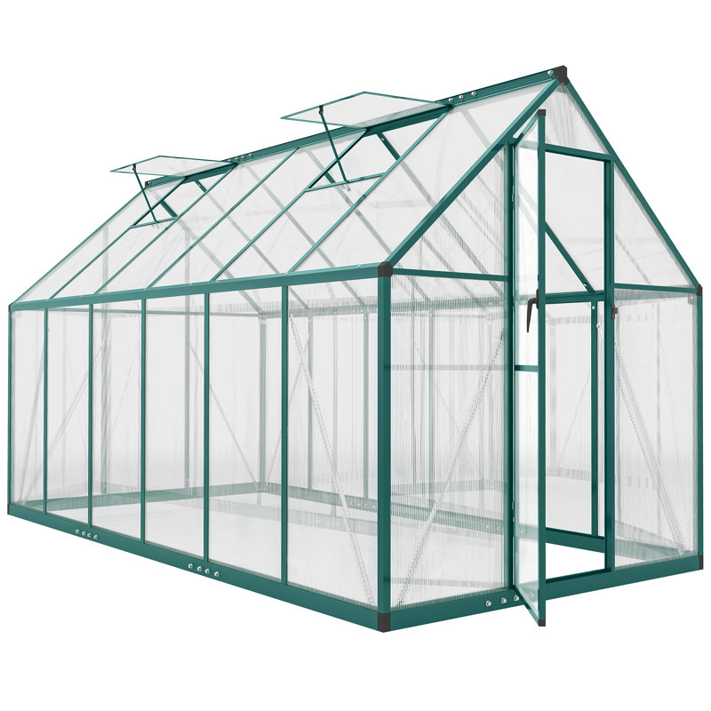 Polycarbonate Greenhouse, Dark Green
