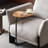 Movable Side Table - Brown
