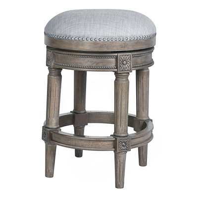 1PC Counter-Height Backless Swivel Bar Stool