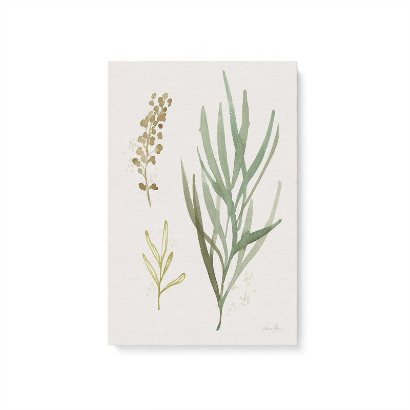 «Earthy Greens in Bloom III», toile tendue, H 30 po x l 20 po