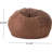 5-Foot Comfortable High-Density Shredded Foam Bean Bag Chair For Kids And Adults, With Removable Microsuede Cover, Ideal Reading And Bedroom Floor Lounge, French Roast