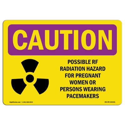 Signe de danger de rayonnement radioélectrique possible