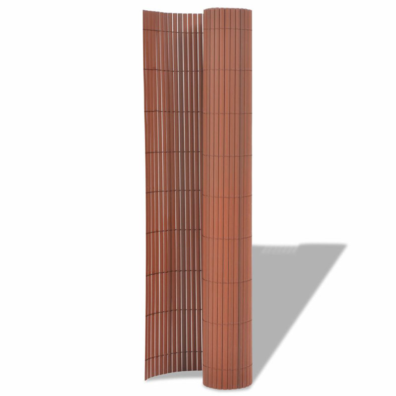 Streicher Double-Sided Garden Fence, Brown, 180 x 300 cm