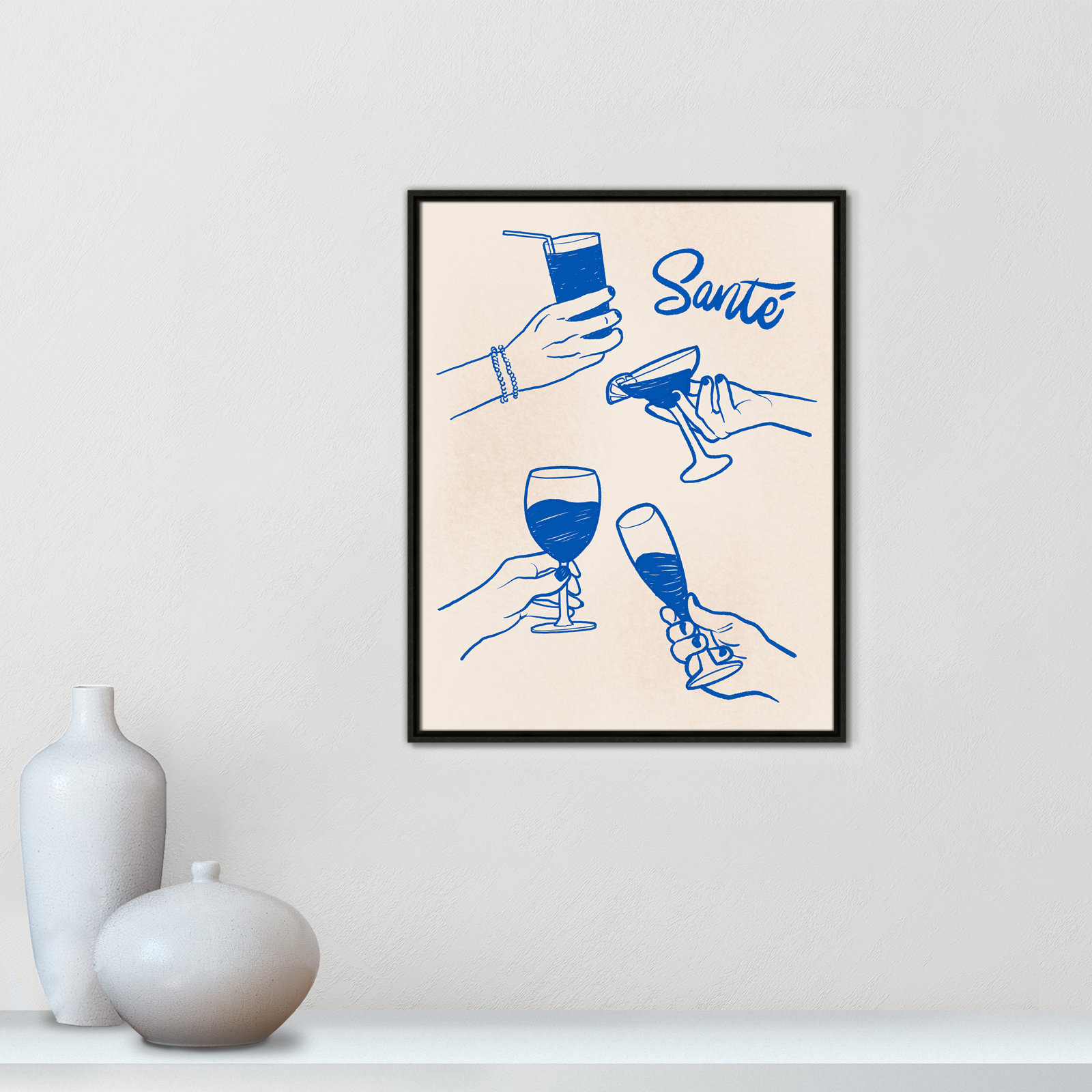 Sante Print by Kimberly Allen, 23.5'' W x 29.5'' H, Espresso Floater