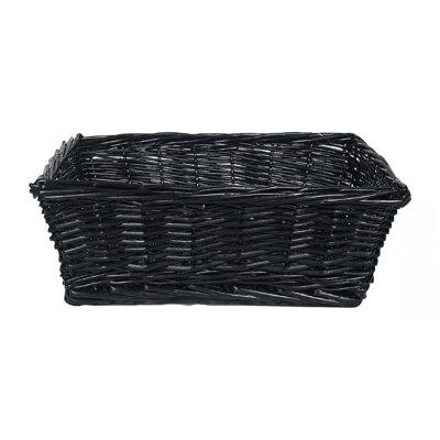 Darktone Rectangular Willow Basket