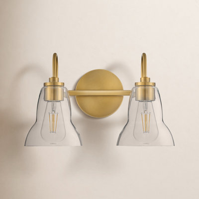 2 Light Transparent Vanity Light