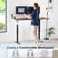 Bureau électrique à moteur simple VIVO avec contrôleur de mémoire à bouton-poussoir-129479297-129479301