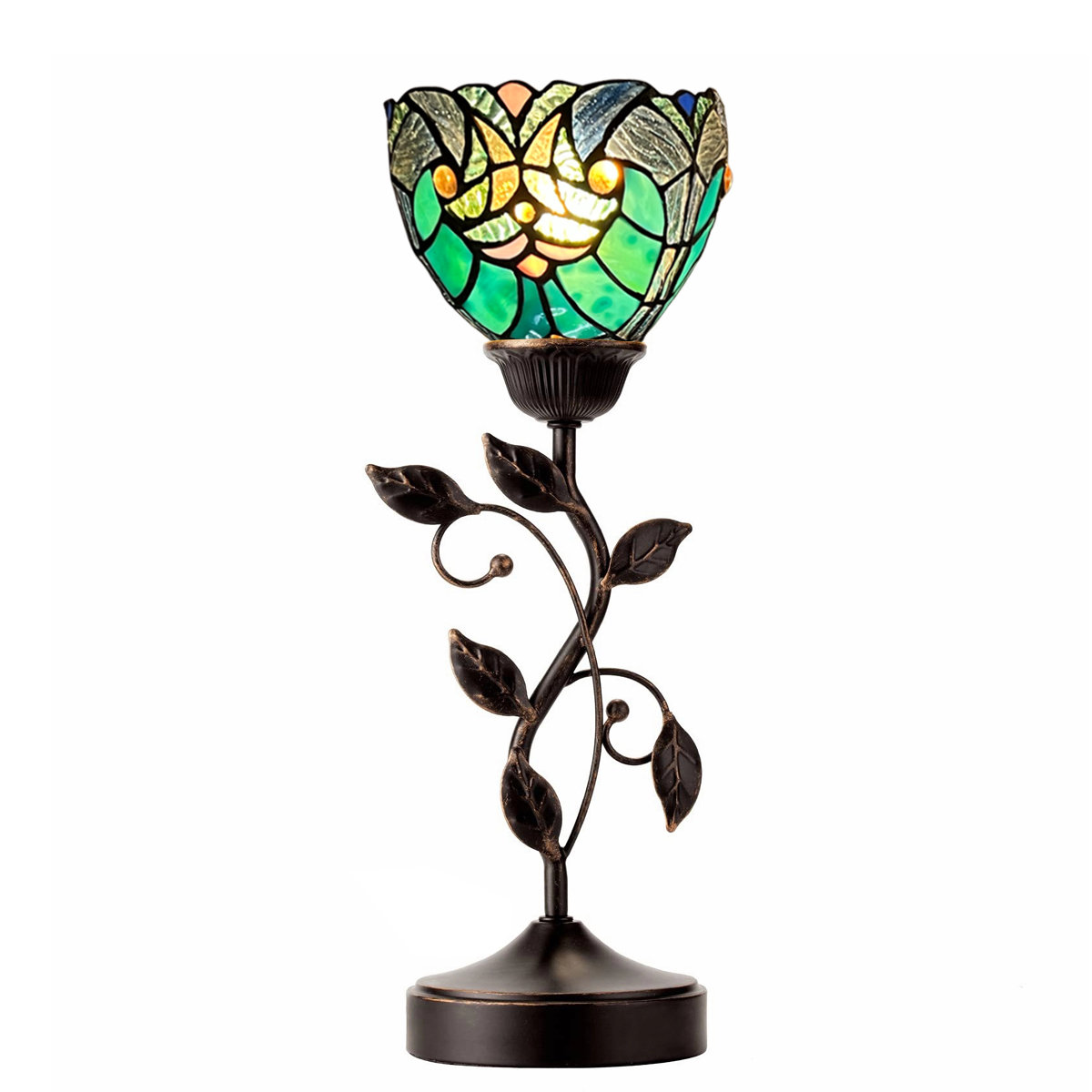 Astoria Grand Tiffany Lampshade 7 inch Wide Mini Stained Glass Lamp Shade | Wayfair