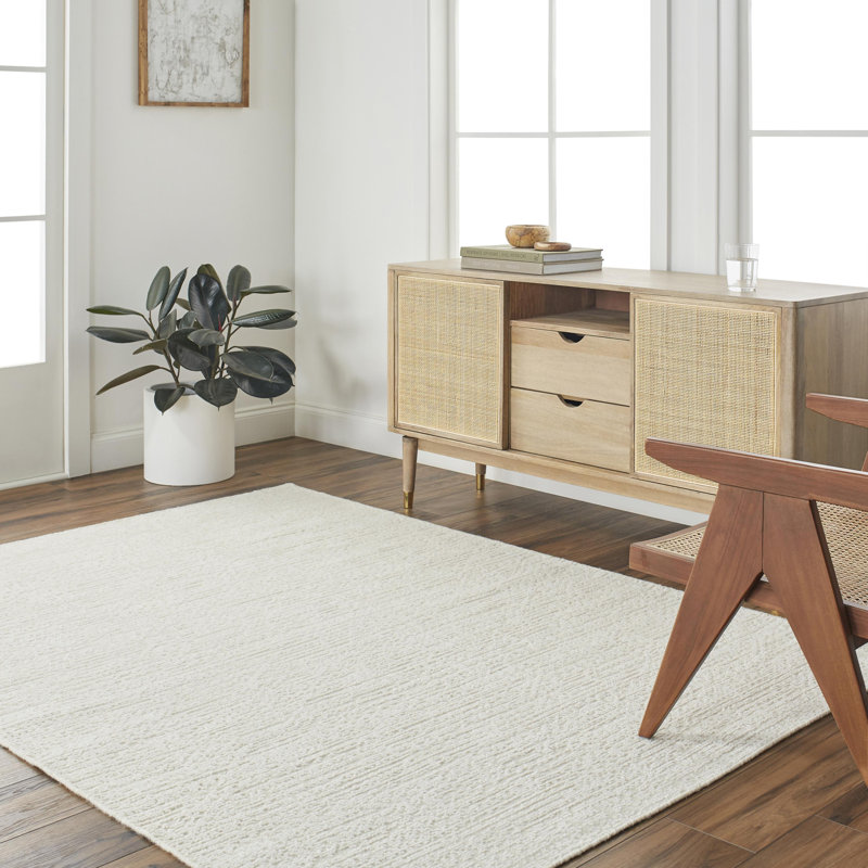Hand Knotted Wool Area Rug, Rectangle 10' x 14'