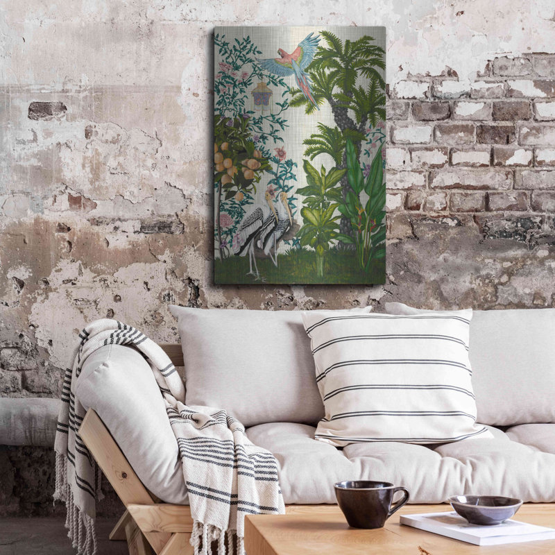 «Paradis Chinoiserie II» par Naomi McCavitt, art mural en métal, H 36 po x l 24 po