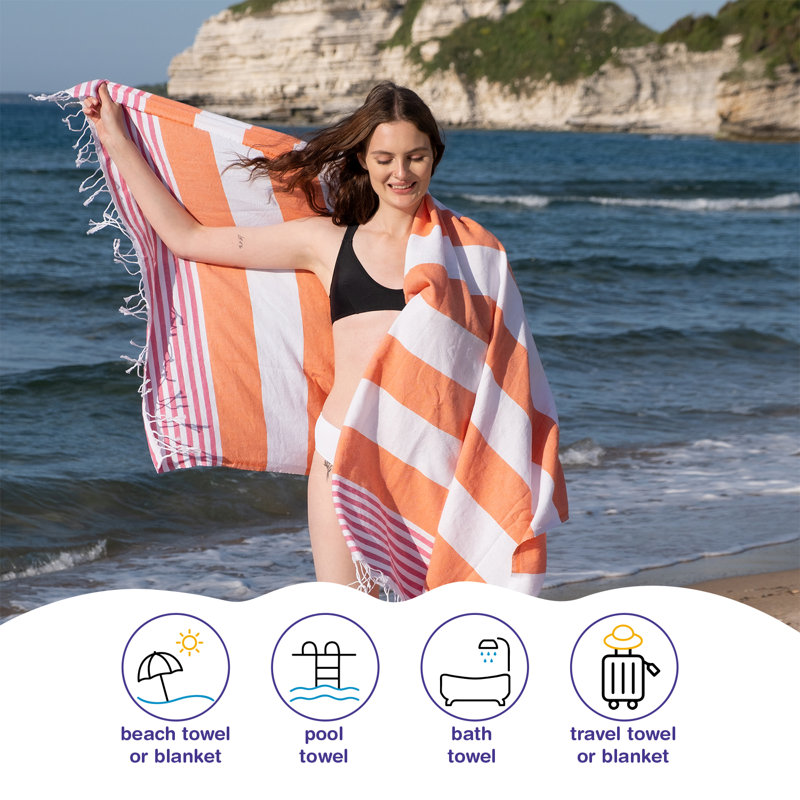 100% Cotton Lightweight Beach Towel, Sunrise
