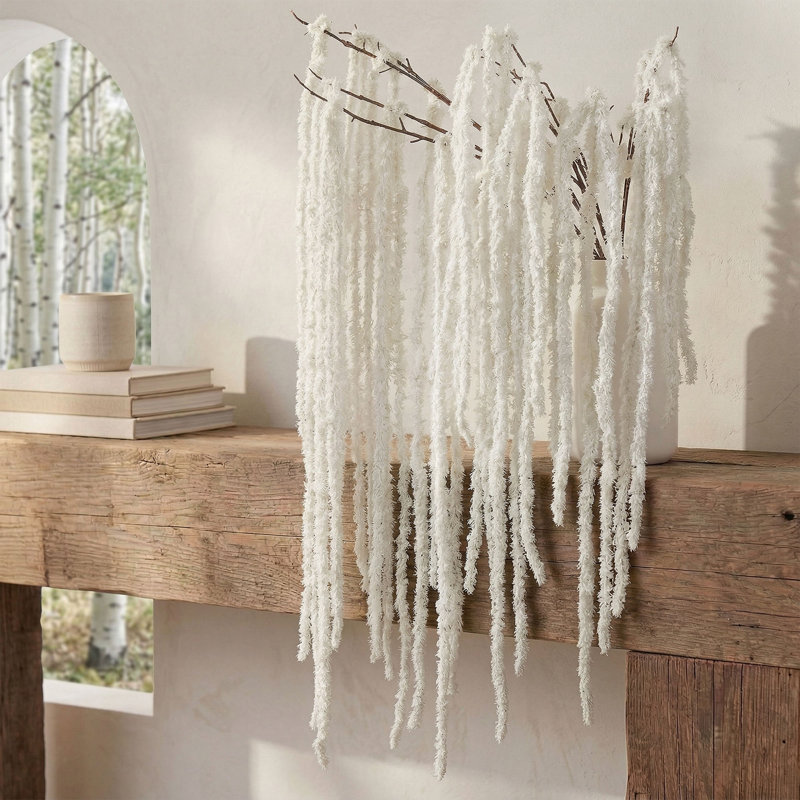 8 pièces de fleurs Amaranthus suspendues artificielles, glands en fausse fleur en cascade pour arche de mariage, installations en toile de fond, arrangements de vases, décoration intérieure