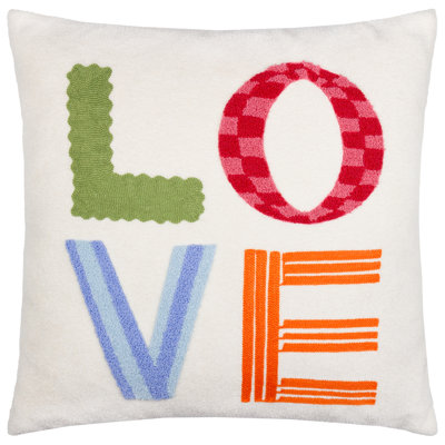 Love Tuft Square Cushion Cover