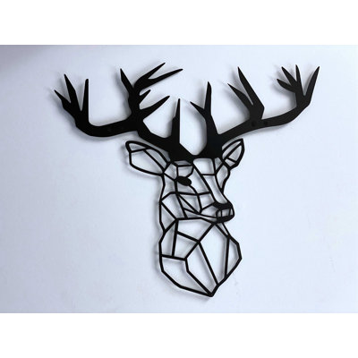 Décoration murale géométrique cerf