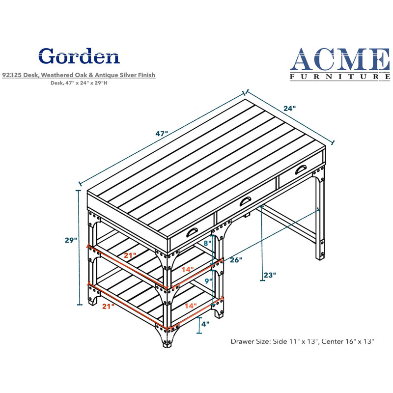 Versatile Gorden Desk with Stylish Design for Home Office Enhancement