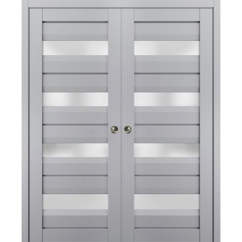 Portes de placard Veregio, 56 po x 84 po, Gris
