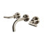 Cigno Wall Mounted Bathroom Faucet with Drain Assembly