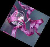 1 - Light Option Pendant, Magenta Glass