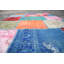 Tapis turcs, tapis 5 pi x 6,3 pi, tapis neutre, tapis géométrique, tapis bohème, tapis rouge, tapis rétro