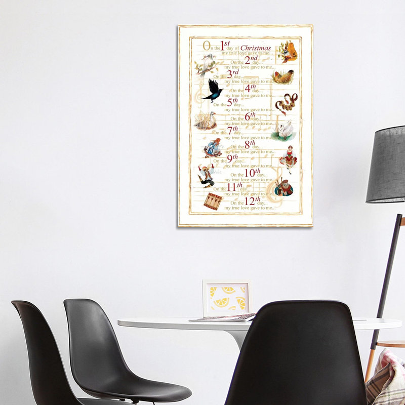 12 Days Of Christmas by Janice Gaynor - Wrapped Canvas Print, 101.6 cm H x 66.04 cm W x 1.91 cm D