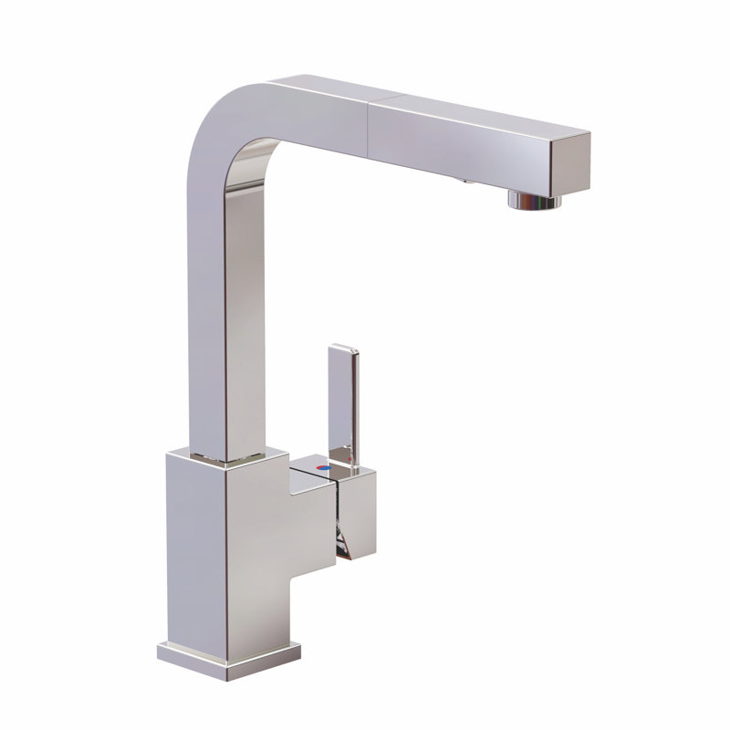ALT Pull Down Kitchen Faucet, Polished Chrome